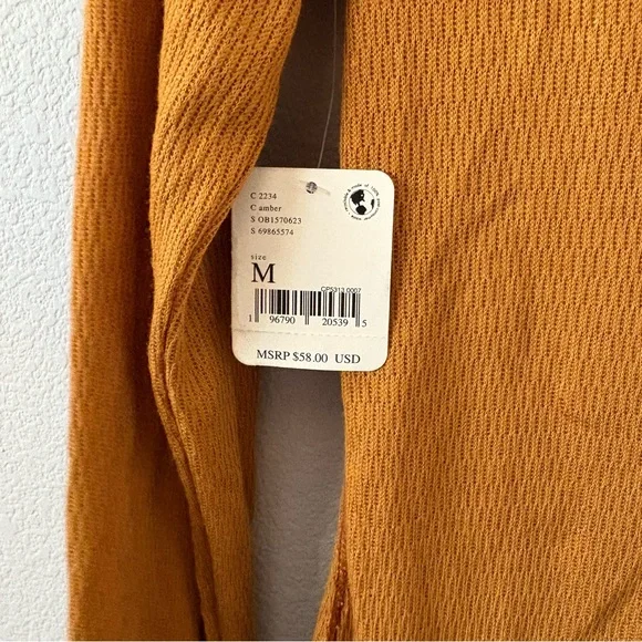 Free People Sloane Henley Body Suit in Amber Rust NWT - Picture 7 of 7
